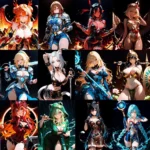 Harem Waifu Wars hentai game cover